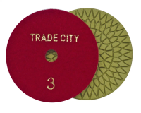 Алмазные гибкие шлифовальные круги Цветочек Pads 4-STEP D100 №3 Алмазные гибкие шлифовальные круги Цветочек Pads 4-STEP D100 №3