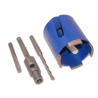 АЛМАЗНАЯ КОРОНКА БЕЗУДАРНАЯ ДЛЯ ПЕРФОРАТОРА SDS-PLUS 55мм АЛМАЗНАЯ КОРОНКА БЕЗУДАРНАЯ ДЛЯ ПЕРФОРАТОРА SDS-PLUS 55мм