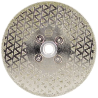 Алмазный диск с фланцем 125*М14 (гальванический) Strong СТД-19400125 Алмазный диск с фланцем 125*М14 (гальванический) Strong СТД-19400125