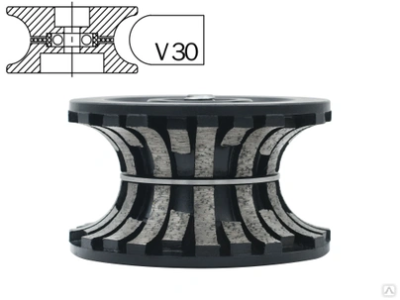 Профильная фреза сегментная гранит V30 #0 Профильная фреза сегментная гранит V30 #0